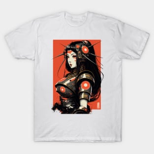 Cyber Japanese Woman Robot T-Shirt